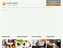 Tablet Screenshot of nicknairncookschool.com